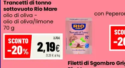 Trancetti di tonno sottovuoto Rio Mare