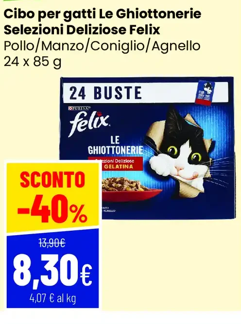 Cibo per gatti Le Ghiottonerie Selezioni Deliziose Felix