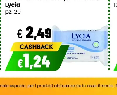 Salviette struccanti pelli normali Lycia