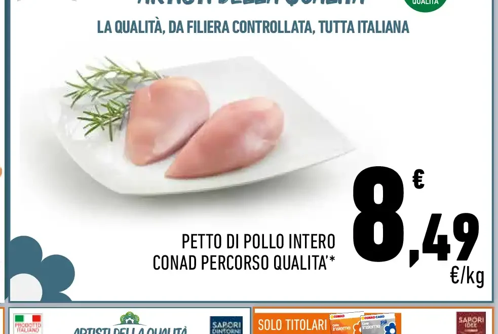 Petto di pollo intero