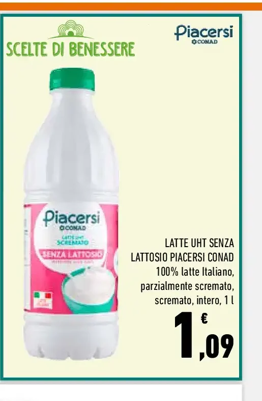 Latte UHT senza lattosio