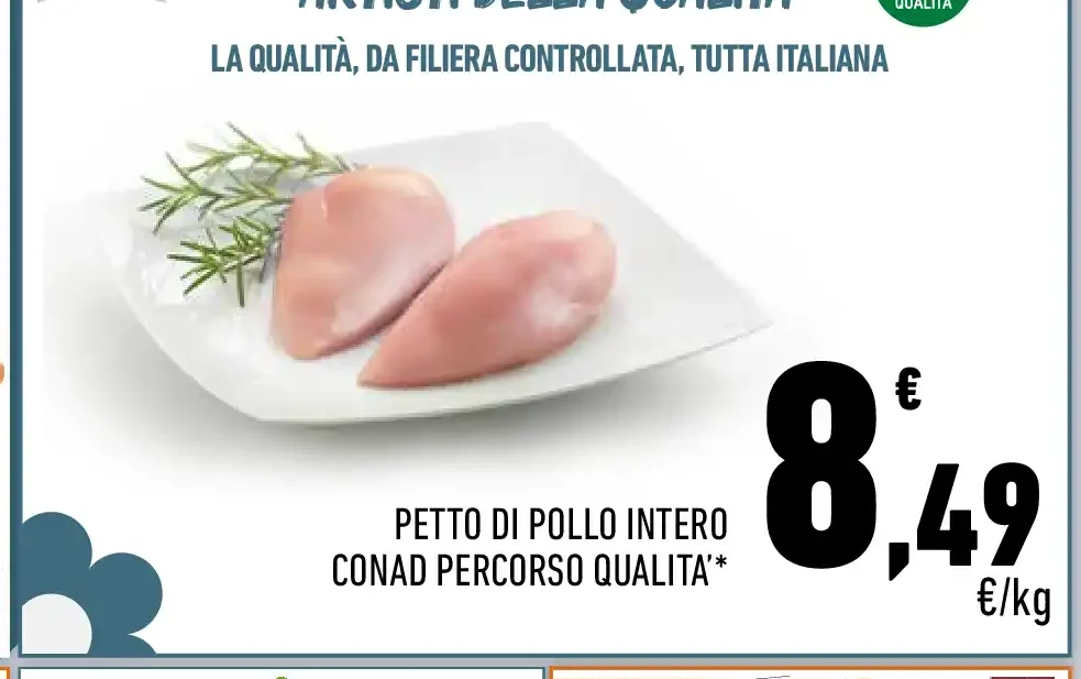 Petto di pollo intero
