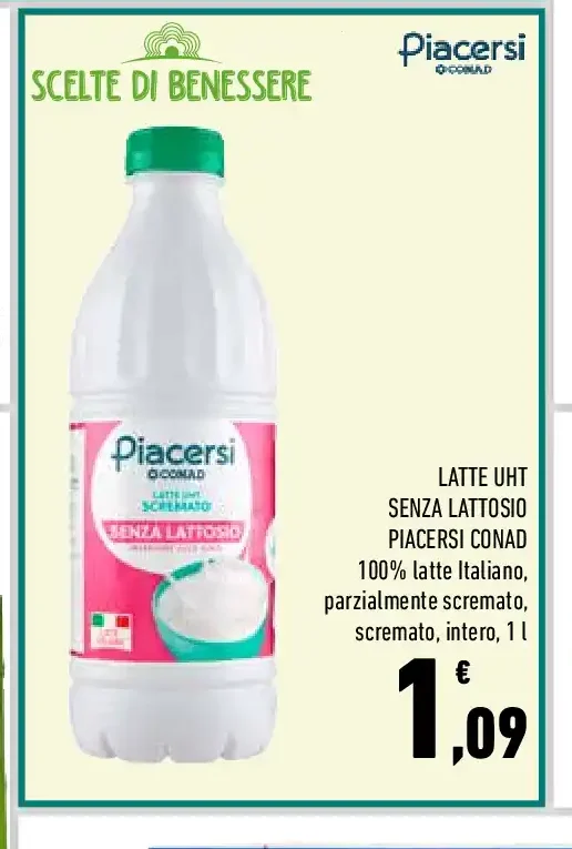 Latte UHT senza lattosio
