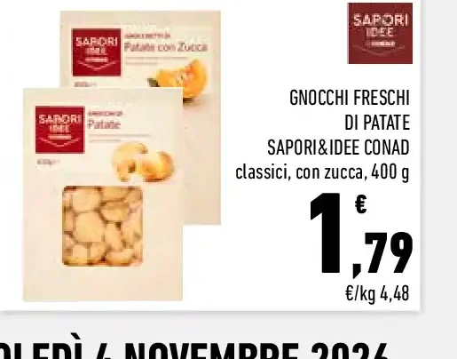 Gnocchi freschi di patate