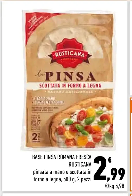 Base pinsa romana fresca Rusticana