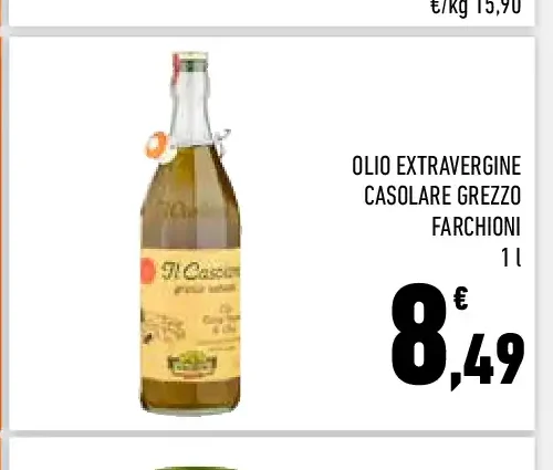Olio extravergine calosare Grezzo Farchioni