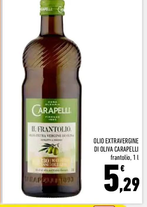 Olio extravergine di oliva Carapelli Il Frantolio