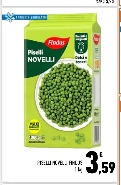 Piselli Novelli Findus