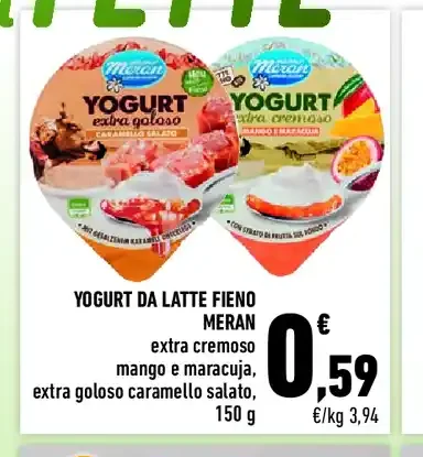Yogurt da latte fieno Meran