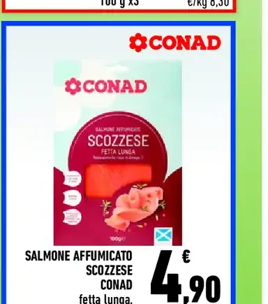 Salmone affumicato scozzese Conad