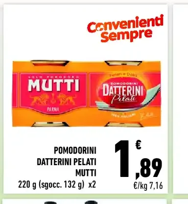 Pomodorini datterini pelati Mutti