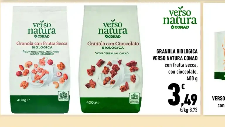 Granola biologica Verso Natura Conad