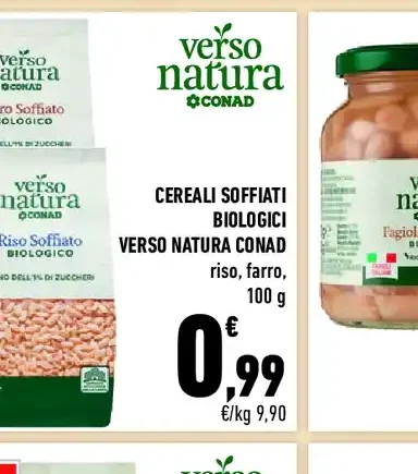 Cereali soffiati biologici Verso Natura Conad