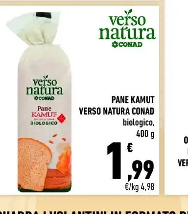 Pane kamut biologico Verso Natura Conad
