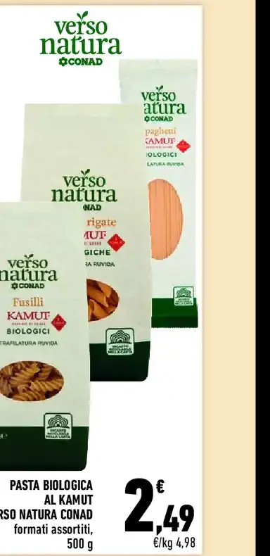 Pasta biologica al kamut Verso Natura Conad