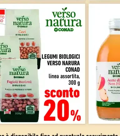 Legumi biologici Verso Natura Conad