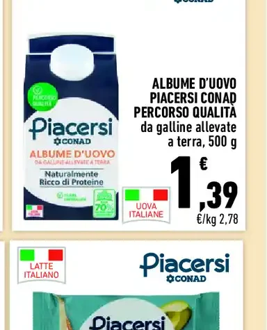Albume d’uovo Piacersi Conad