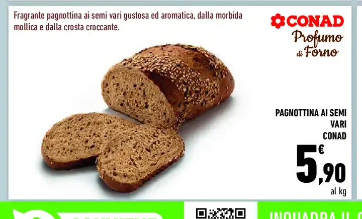 Pagnotta ai semi vari gusti Conad