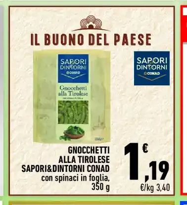 Gnocchetti alla tirolese Sapori&Dintorni Conad