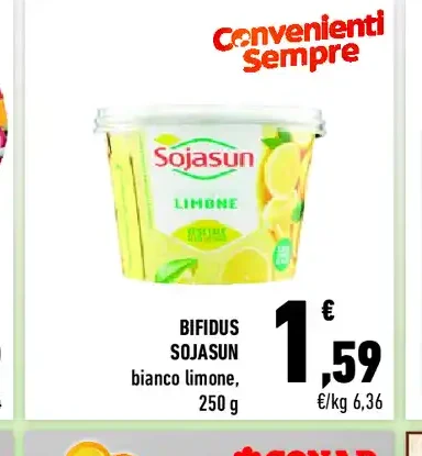 Bifidus Sojasun bianco limone