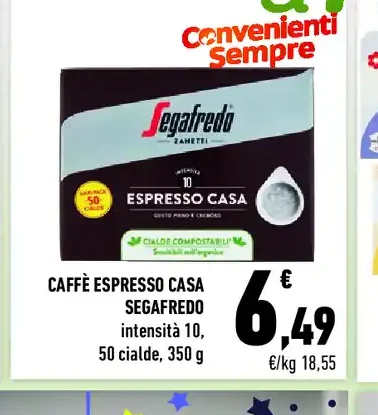 Caffè espresso casa Segafredo