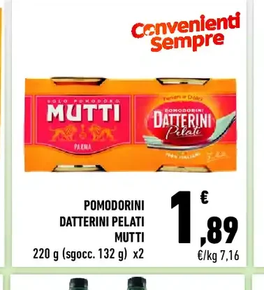 Pomodorini Datterini pelati Mutti