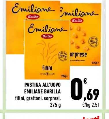 Pastina all'uovo Emiliane Barilla