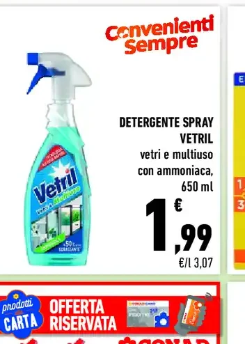 Detergente spray vetri Vetril