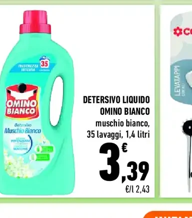 Detersivo liquido Omino Bianco muschio bianco