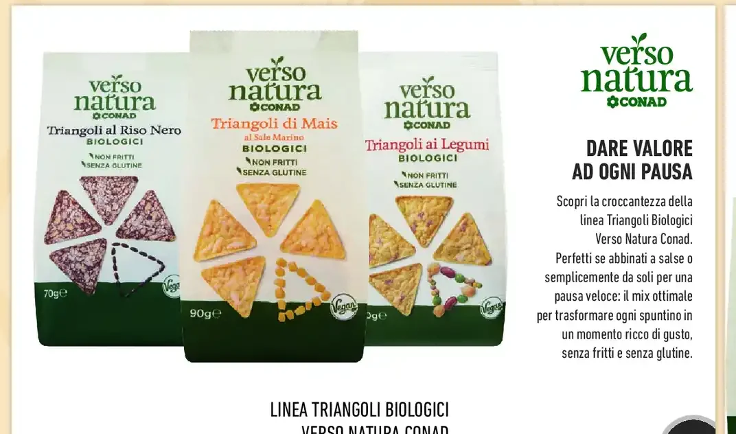 Triangoli biologici Verso Natura Conad