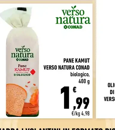 Pane kamut Verso Natura Conad