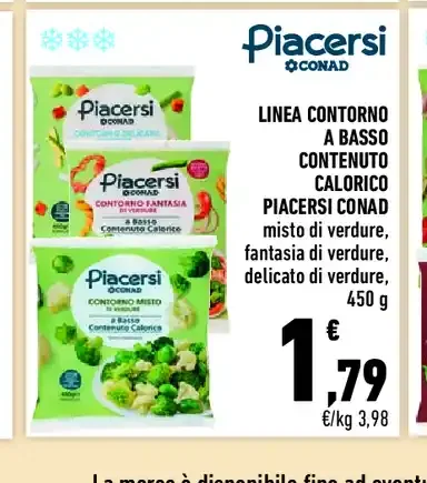 Contorno a basso contenuto calorico Piacersi Conad