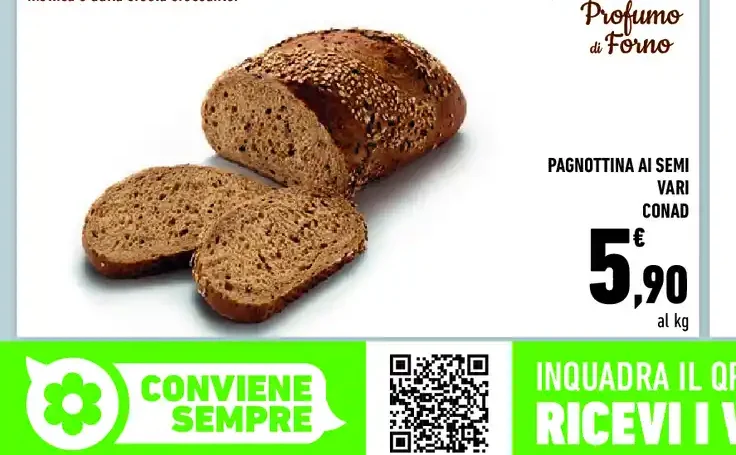 Pagnotta ai semi vari Conad