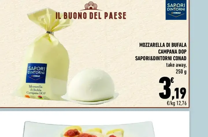 Mozzarella di bufala Campana DOP Sapori&Dintorni Conad