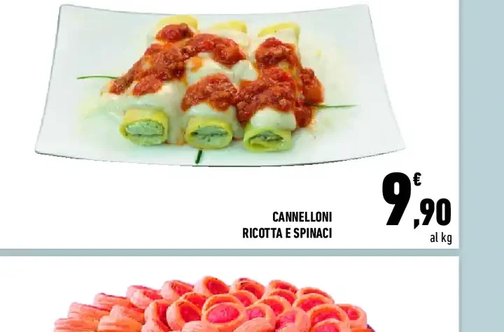 Cannelloni ricotta e spinaci