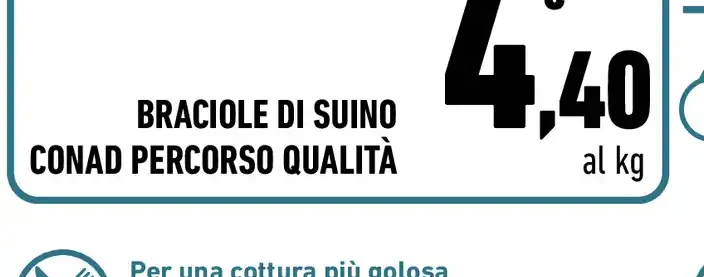Braciole di suino Conad Percorso Qualità