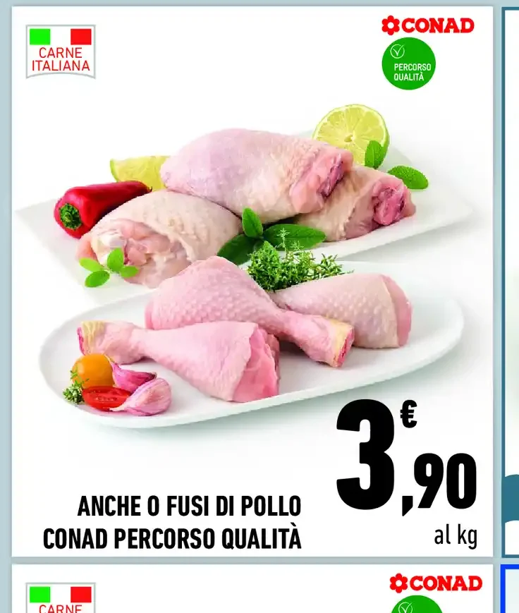 Anche o fusi di pollo Conad Percorso Qualità