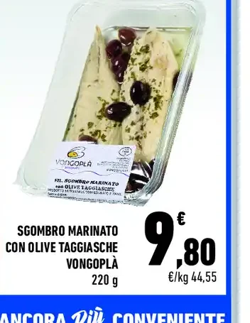 Sgombro marinato con olive taggiasche Vongolà
