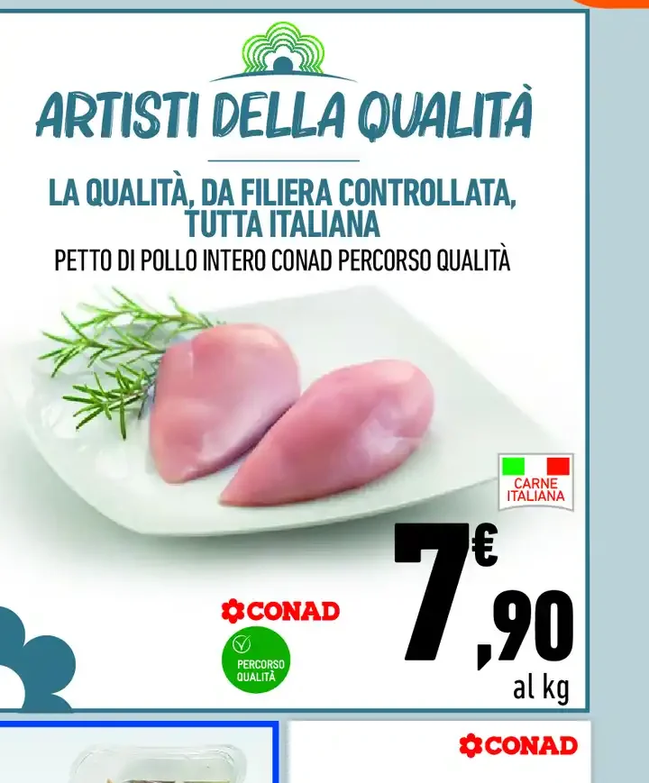 Petto di pollo intero Conad Percorso Qualità