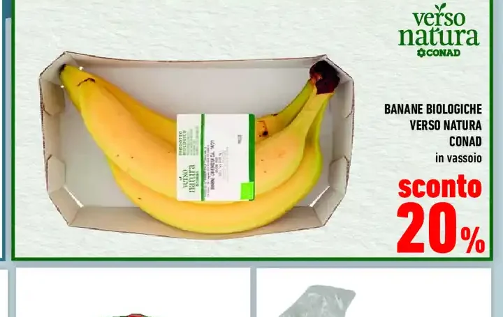 Banane biologiche Verso Natura Conad
