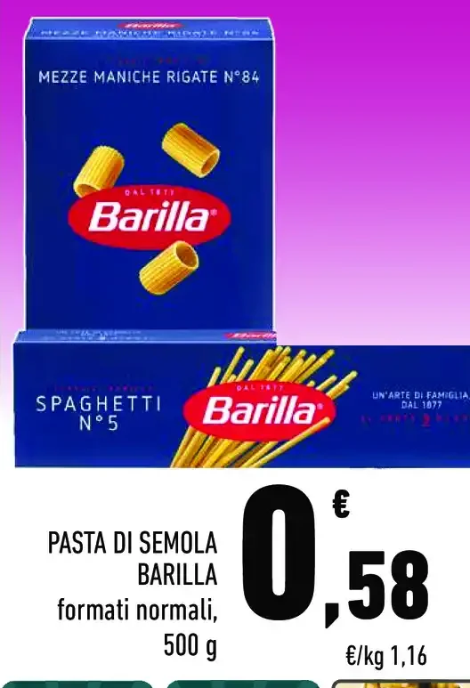 Pasta di semola Barilla