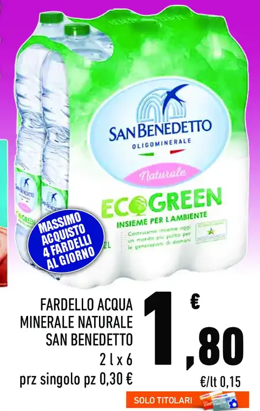 Acqua minerale naturale San Benedetto