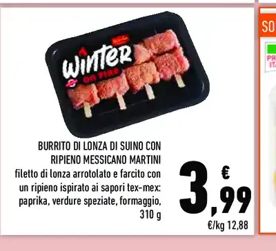 Burrito di lonza di suino