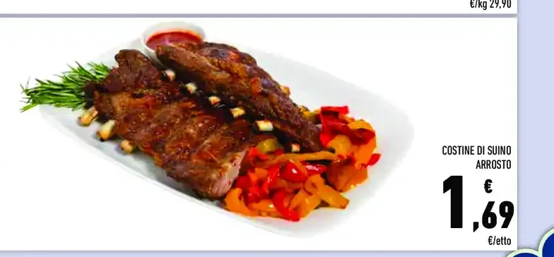 Costine di suino arrosto