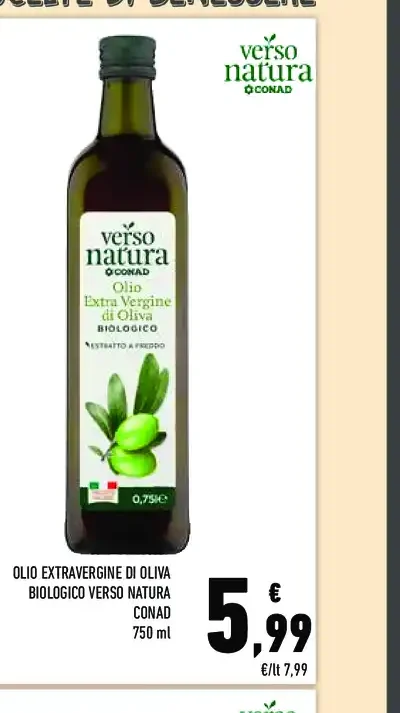 Olio extravergine di oliva biologico