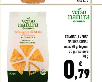 Triangoli di mais biologici