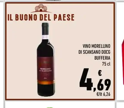 Vino Morellino di Scansano DOCG Bufferia