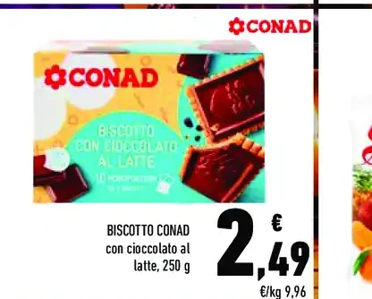 Biscotto Conad al cioccolato al latte