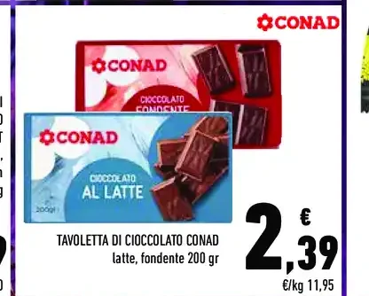 Tavoletta di cioccolato Conad