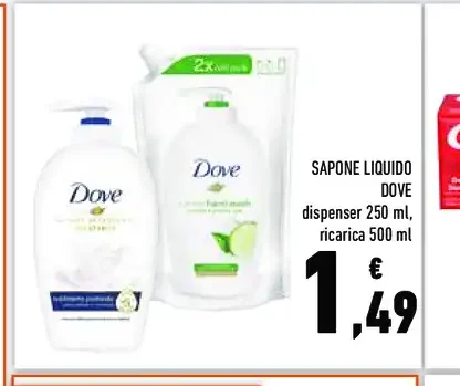 Sapone liquido Dove